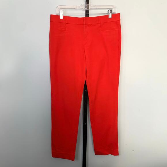 Banana Republic Red Sloan Fit Pants Size 6 - Picture 2 of 8